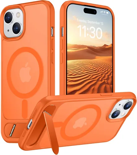 Vista 234 de Funda para iPhone 11 con compatibilidad magnética, [Soporte invisible incorporado][Compatible con MagSafe]