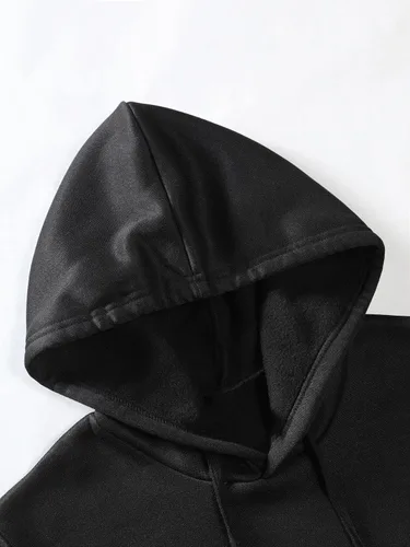 Vista 3 de SOLY HUX Sudadera de manga larga con capucha y estampado floral para hombre