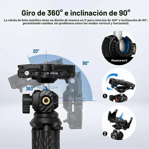 Vista 9 de NEEWER Trípode para cámara con control remoto, mini trípode flexible para teléfono con adaptador de montaje de cámara de acción, soporte oculto