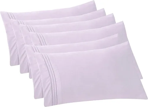 Vista 29 de Elegant Comfort Fundas de almohada sólidas de microfibra de alta calidad hotelera, tejido suave, resistente a las arrugas y a las manchas, fácil