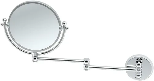 Vista 4 de Gatco Espejo de montaje en pared 1410 con extensión de brazo oscilante de 14 pulgadas, latón