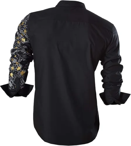 Vista 127 de jeansian - Camisas de manga larga de ajuste entallado para hombre (8397), con botones, informales y de vestir.