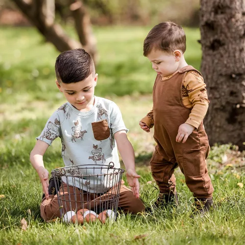 Vista 45 de Burt's Bees Mono de manga larga 100% orgánico para bebé niño