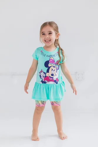 Vista 2 de Disney Minnie Mouse Mickey Mouse - Camiseta corta con diseño de nudo para niñas