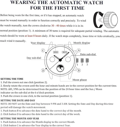 Vista 4 de OLEVS Relojes de pulsera Pro Diver para hombre correa de acero inoxidable de dos tonos impermeables relojes mecánicos automáticos para hombre lujo