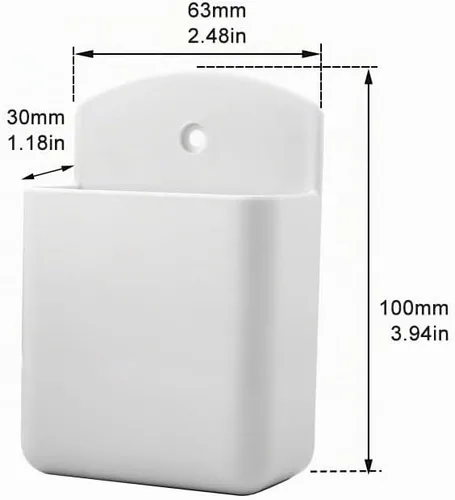 Vista 2 de Soporte de pared para control remoto, 2 unidades, autoadhesivo, soporte para control remoto de TV, soporte remoto para pared, adecuado