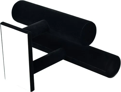 Vista 6 de Stratalife Soporte para pulsera, organizador de collares, organizador de pulseras con barra en T negra, soporte de exhibición de relojes