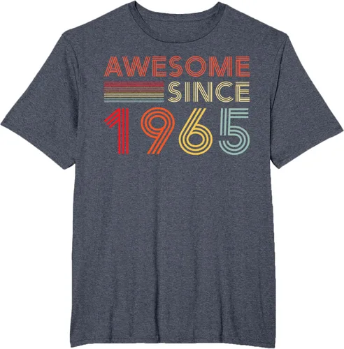 Vista 24 de Camiseta retro de 60 cumpleaños decoraciones para hombres 60 años 1965 60, Negro