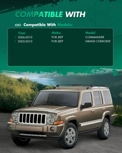 Vista 4 de SCITOO Kit de elevación de nivelación trasera delantera de 3 pulgadas de 1.5 pulgadas para Jeep Commander 2006-2010 Kit de elevación para Jeep