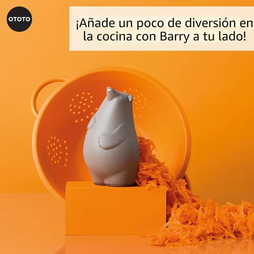 Vista 7 de OTOTO Rallador - Acero inoxidable, sin BPA, apto para lavavajillas, divertido gadget de cocina, rallador de verduras, lindos regalos y accesorios