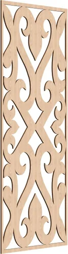 Vista 69 de Keene Paneles de pared decorativos de madera con calado, 9 3/8 pulgadas de ancho x 24 3/8 pulgadas de alto x 1/4 de alto, abedul Birch