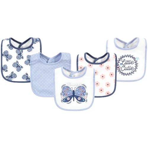 Vista 51 de Hudson Baby Baberos unisex de algodón para bebé, nube rosa, talla única (paquete de 2)