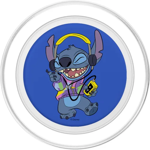 Vista 2 de Disney Lilo & Stitch Rocking To The Beat Cool Retrato PopSockets MagSafe PopGrip para iPhone