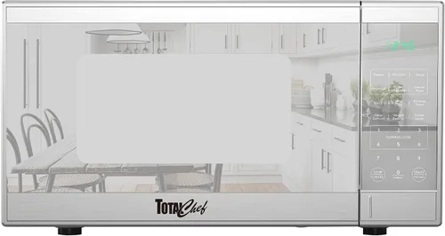 Vista 9 de Total Chef Horno microondas de 0.7 pies cúbicos - Microondas compacto de encimera, pequeño electrodoméstico de cocina de acero inoxidable