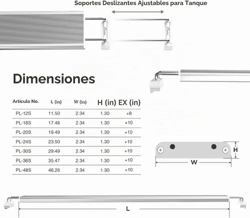 Vista 6 de Finnex Planted+ Luz LED para acuario 24/7, 660 nm rojo vegetal, serie 3.0, 24