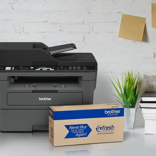 Vista 7 de Brother MFC-L2710DW Impresora monocromática láser inalámbrica todo en uno
