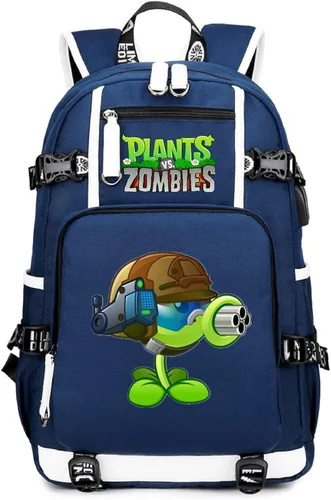 Vista 15 de ISaikoy Game Plants vs. Zombies - Mochila de hombro para libros, mochila escolar, color 1