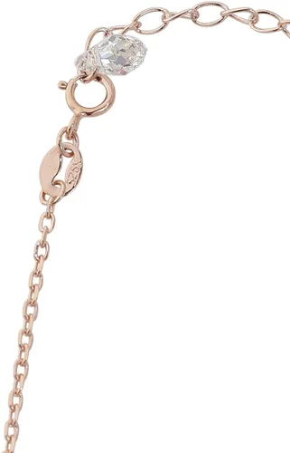 Vista 5 de Collar Fawkes de plata de ley bañado en oro rosa con cristales, Plata esterlina, Cristal
