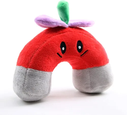 Vista 2 de Juguetes de peluche de plantas, figuras de muñeca de peluche, regalo de cumpleaños para niños (hongo magnético)