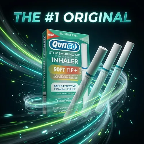 Vista 4 de QuitGo Inhalador sin humo de punta suave sin vapor, 100% natural, sin nicotina para reemplazo de hábitos de apoyo oral cuando quieres dejar de fumar