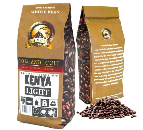 Vista 16 de Café de grano entero tostado ligero Volcanic Cult Vanuat Organic Supreme Finest Artisan Coffee ofrece una amplia selección de opciones de café