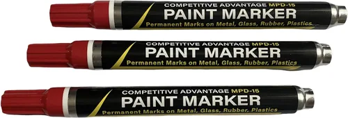 Vista 11 de Marcador de pintura esmaltada de ventaja competitiva MPD Permanente Impermeable Resistente a los rayos UV Blanco