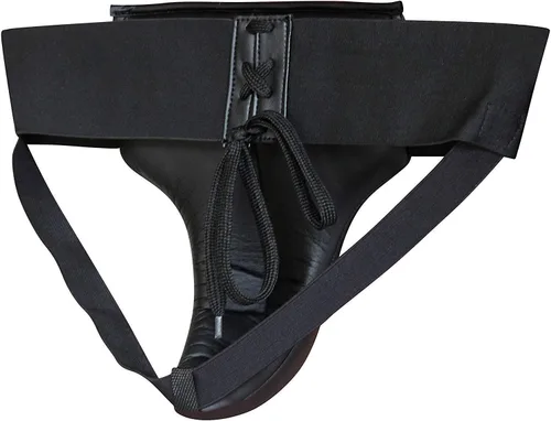 Vista 5 de RDX Protector de ingle para boxeo, Muay Thai, Kickboxing y entrenamiento de MMA, equipo de cuero Maya Hide Abdo para artes marciales, protector