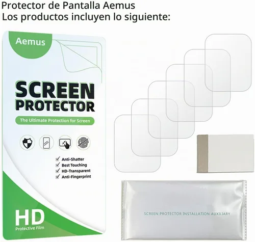 Vista 7 de Protector de pantalla compatible con TOOBUR IDW17 Smart Watch 2.01