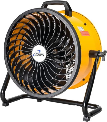 Vista 10 de iLiving Ventilador turbo de bajo ruido de 12 pulgadas 1139 CFM de 3 velocidades Circulador de aire portátil para tienda, oficina, invernadero, hogar