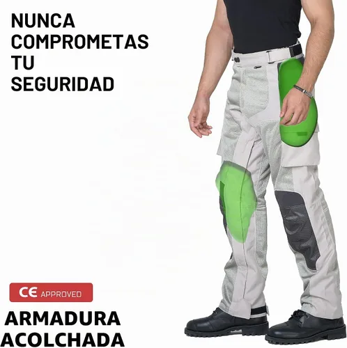 Vista 5 de WICKED STOCK Pantalones de moto de malla - Armor CE Level 2 Pantalones de motocross