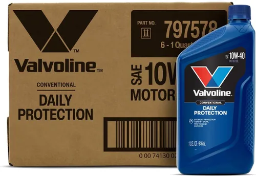 Vista 24 de Valvoline Daily Protection 10W-30 Aceite de motor convencional, 1 cuarto de galón