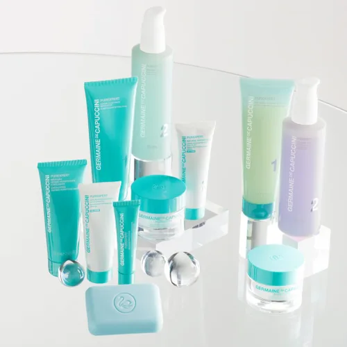 Vista 4 de Germaine de Capuccini Hidratante facial hidratante I Purexpert NoStress Crema hidratante I Crema facial equilibrante para piel normal, seca