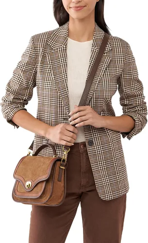 Vista 5 de Fossil Bolso bandolera Heritage de cuero con asa superior para mujer