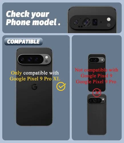 Vista 2 de Orzero Paquete de 2 protectores de lente de cámara compatibles con Google Pixel 9 Pro XL, protector de cámara de metal y vidrio de alta calidad