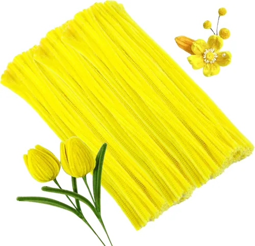 Vista 18 de ZXIIXZ Limpiapipas, 100 limpiadores de tuberías verdes a granel para hacer flores