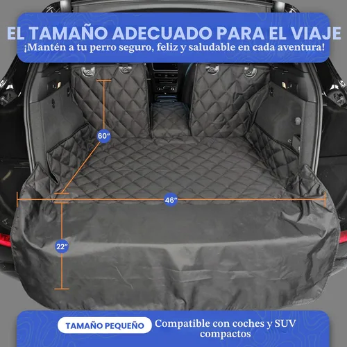 Vista 4 de 4Knines Forro de Carga Dividido para SUV – Para Perros y Mascotas, Resistente, Alfombrilla Impermeable para Maletero y Cubierta de Carga – Se Adapta