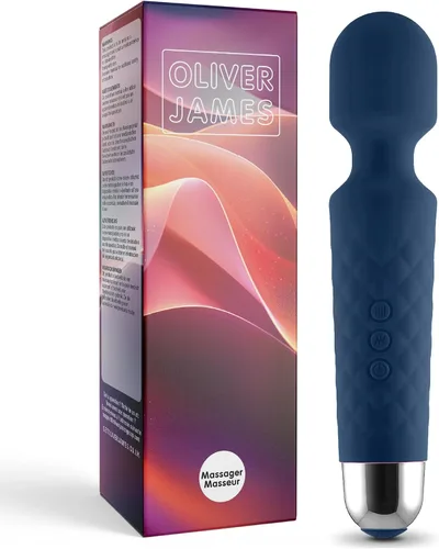 Vista 11 de Oliver James Vibrador de Varita para Mujeres - Vibrador Dildo de Juguete para Adultos Silencioso con 20 Patrones y 8 Velocidades Batería de 6