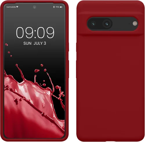 Vista 105 de kwmobile Funda compatible con Google Pixel 7 - Funda de silicona TPU con acabado suave - Piedra antigua