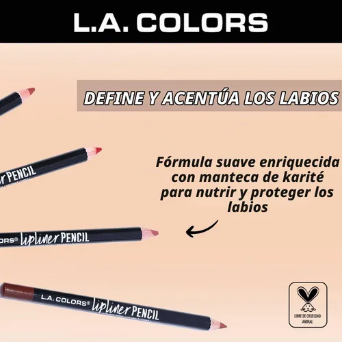 Vista 5 de Lápiz delineador de labios L.A. COLORS, Auburn CP518
