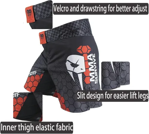 Vista 3 de SOTF MMA - Pantalones cortos de boxeo para hombre