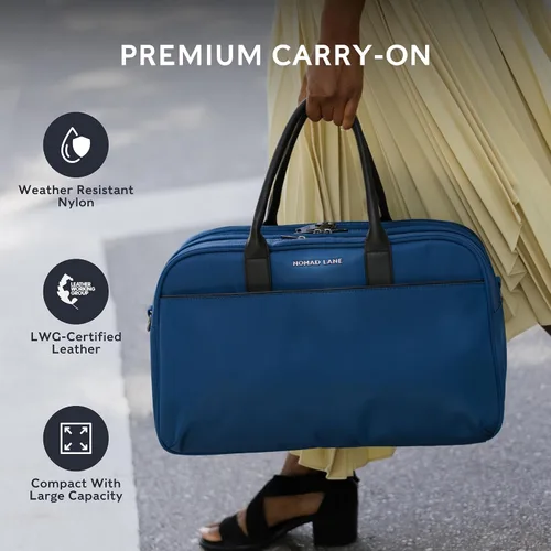 Vista 5 de Nomad Lane Bolsa de viaje para equipaje de mano, maleta duradera y ligera. Bolsa Bento, bolsa de viaje para artículos personales para hombres