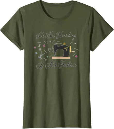 Vista 81 de It's Not Hoarding If Its - Camiseta de costura para acolchado, Blanco, S