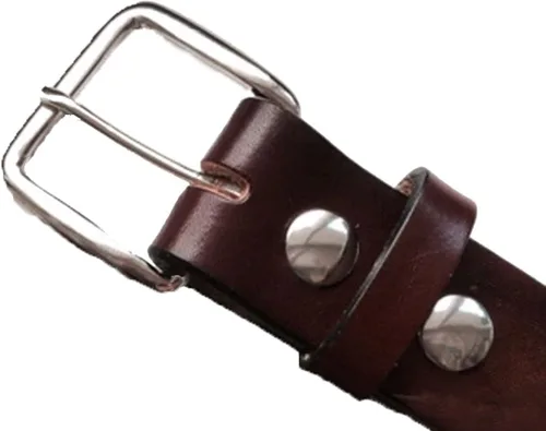 Vista 2 de High Springs Leather Cinturón de piel de ciervo personalizado para hombres y mujeres