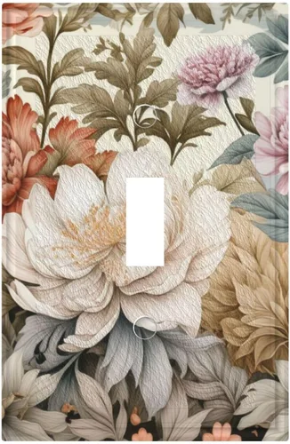 Vista 57 de Cubiertas de Interruptor de Luz Artísticas Decorativas Boho Figura Abstracta Interruptor de Pared Único Placa de Interruptor Decorativo Placa