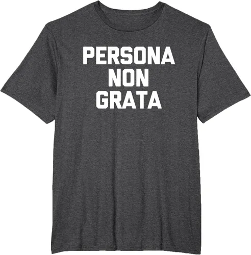 Vista 17 de Persona Non Grata - Divertida camiseta sarcástica con frase sarcástica, Negro