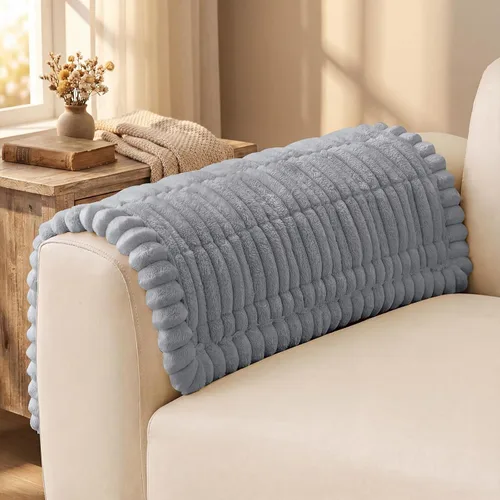 Vista 15 de decorUhome Funda de sofá para perros, funda antideslizante y mullida para sofá, para asiento, respaldo y reposabrazos, protector de sofá suave