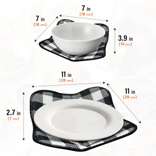 Vista 7 de Juego de 4 soportes para ollas o tazones para microondas para mantener la comida caliente, resistente al calor, protector de agarradera grande