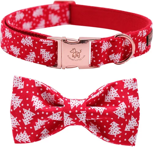Vista 46 de Elegant little tail Independence - Collar patriótico para mascotas con pajarita para mascotas del 4 de julio de algodón suave para mascotas