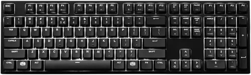 Vista 7 de Cooler Master MasterKeys Pro L - Teclado mecánico LED blanco para juegos, color rojo cereza MX, tamaño completo (grande)