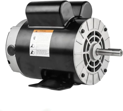 Vista 3 de 2 HP SPL 3450 RPM, 56 marcos, 120/240 V, 15/7.5 amperios, eje de 5/8", motor de compresor de aire NEMA monofásico - EM-02